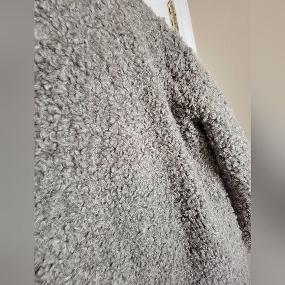 Clements Ribeiro Teddy Knit Wool Blend Grey and Black Jacket - Picture 10 of 16